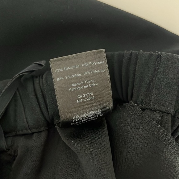 Aritzia babaton Dexter Black Pants Pull On Trouser Style 53467 Ankle - Picture 3 of 5